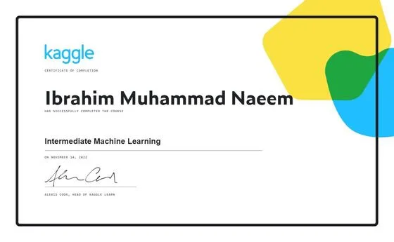 Intermediate Machine Learning, Kaggle, 2023