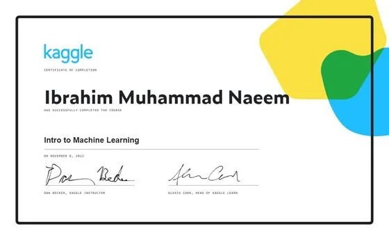 Intro to Machine Learning, Kaggle, 2023