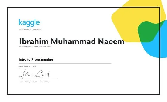Intro to Programming, Kaggle, 2023